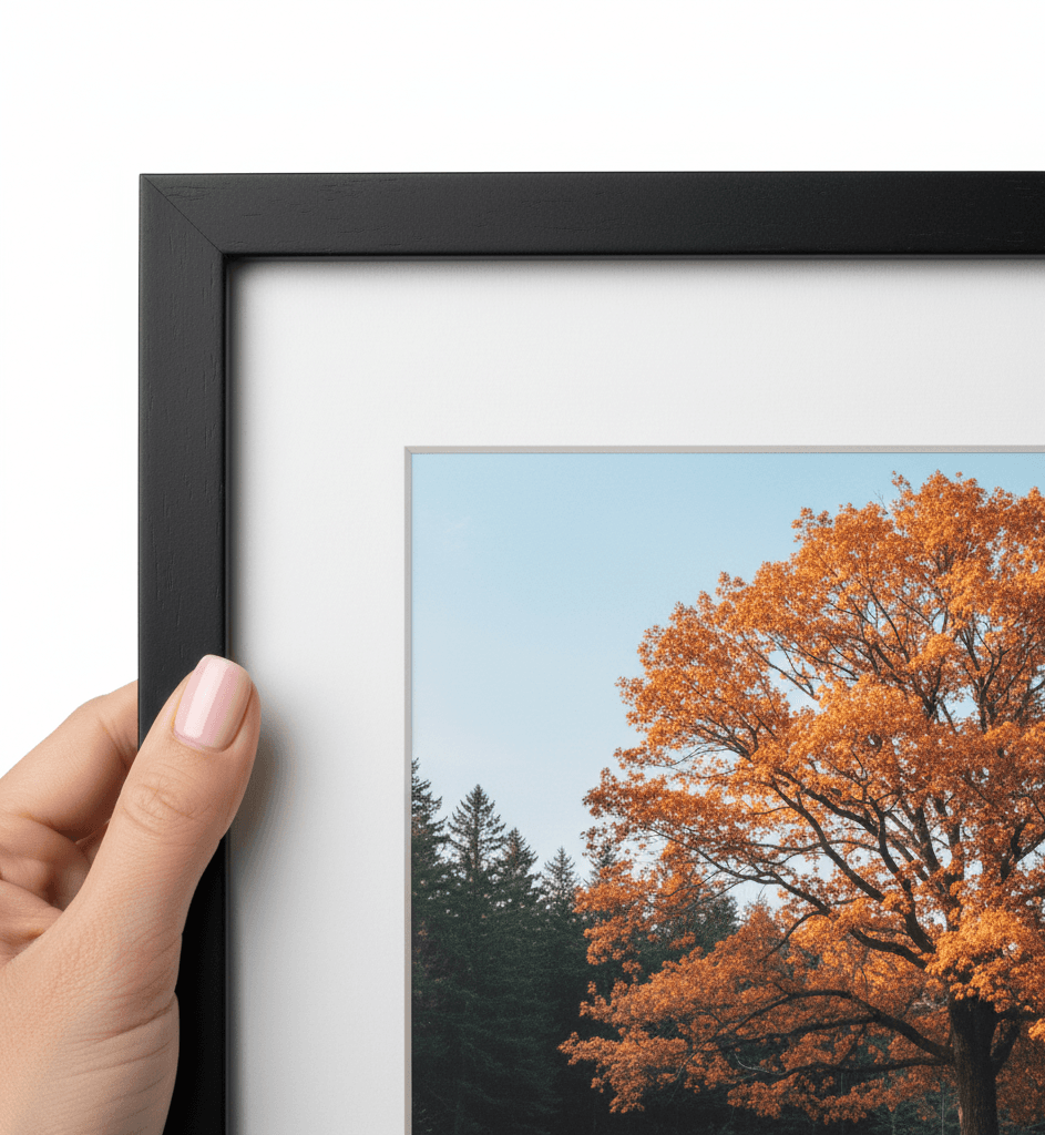 Gallery wall with custom frames